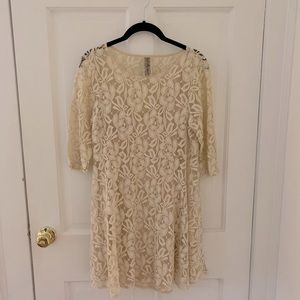 Free People Lace Shift Dress